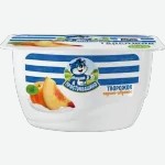 Продукт творожный Простоквашино Персик и абрикос, 3,6%, 130г