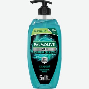 Гель для душа мужской PALMOLIVE Men Полярная свежесть 5в1, 750мл