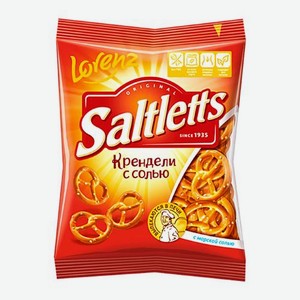 Мини-крендели с солью классические Saltletts 60г 60 г