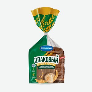 Хлеб Злаковый рж/пш с пророщ. зерном ржи в нар. 300г Коломенское
