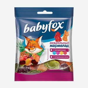 Мармелад жевательный  BabyFox  ассорти вкусов, 30 г