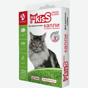 Капли Ms Kiss репеллентные для кошек/котят микс 2.5мл 3шт в ассортименте 15 г