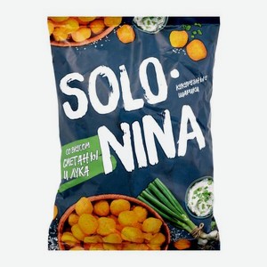 Кукурузные шарики со вкусом сметаны и лука Solonina 140г 140 г