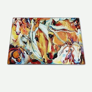 GIFT N HOME Разделочная подарочная стеклянная доска на ножках, 1 шт.