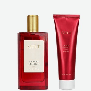 CULT Подарочный набор Cherry Essence, Парфюмерная вода, спрей 100 мл + Крем для рук 100 мл