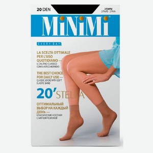 Носки женские Minimi Stella 20 den nero 2 пары единый размер