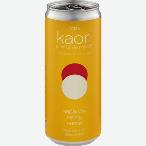 Напиток сокосодержащий KAORI со вкусом манго, маракуйя, чили среднегазированный, 0.33л