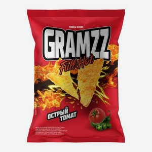 Кукурузные чипсы со вкусом острый томат Gramzz 55г 55 г