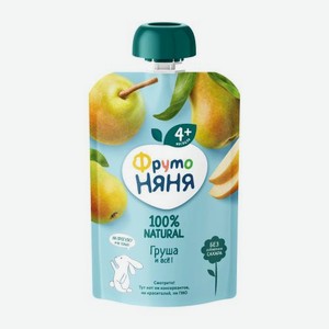 Грушевое пюре с 4 месяцев Фрутоняня 90г 90 г