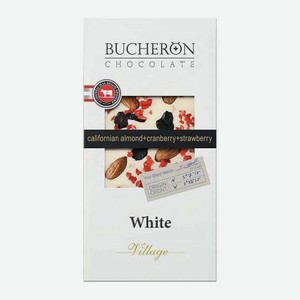 Белый шоколад с миндалём-клюквой-клубникой Bucheron Village 85г 85 г