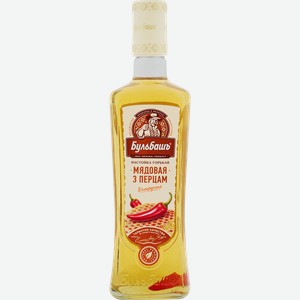 Настойка БУЛЬБАШЪ Беларуская Мядовая з Перцам 37%, горькая, 0.5л