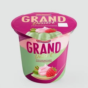 Пудинг 4.7% «Grand Dessert» с фисташкой и сливочно-малиновый мусс, 200 г