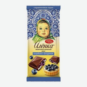 Молочный шоколад со вкусом голубики с йогуртом Аленка 87г 87 г