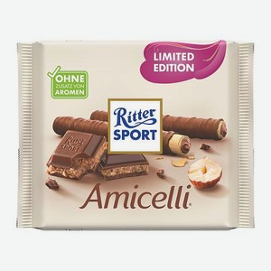 Молочный шоколад Вафля с ореховым кремом Ritter Sport 100г 100 г