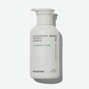 INNISFREE Увлажняющий шампунь для укрепления корней волос My hair recipe, 330 мл
