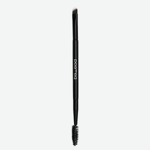 POETEQ Кисть и щеточка для бровей 2-in-1 BROW SHAPE, № 24, 3 г
