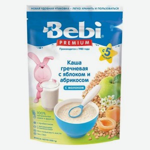 Молочная каша Bebi Premium Гречневая с яблоком и абрикосом