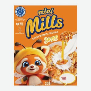 Кукурузные хлопья медовые Mini Mills 200г 200 г