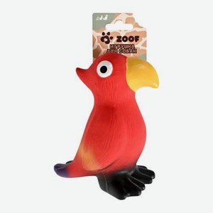 Латексная игрушка для собак с пищалкой Попугай Zoof 60 г