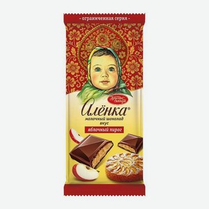 Молочный шоколад со вкусом яблочного пирога Аленка 87г 87 г