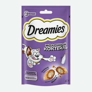 Лакомство для кошек Dreamies c добавлением молока 60г 60 г