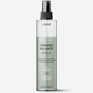 LAKME Кондиционер несмываемый для всех типов волос двухфазный Teknia Organic Balance Hydra-Oil, 200 мл