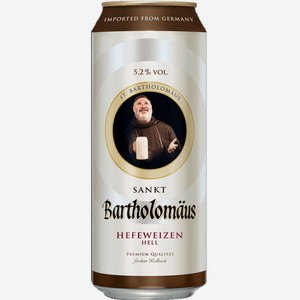 Пиво Sankt Bartholomaus Hefeweizen Hell 0.5л.