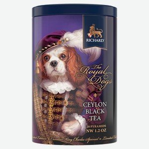 Чай черный RICHARD The Royal Cats&Dogs в ирамидках, 34 г