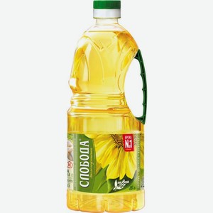 Масло подсолнечное Слобода рафинированное 1.8л, 1.8 л