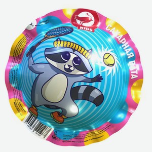 Сладкая сахарная вата АШАН Красная птица в шарике, 16 г