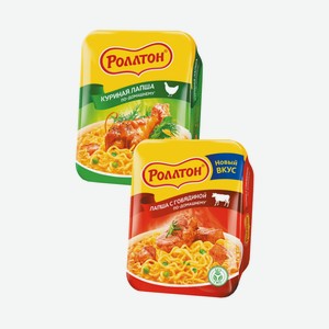 Лапша Роллтон По-домашнему Куриная/говядина 90г