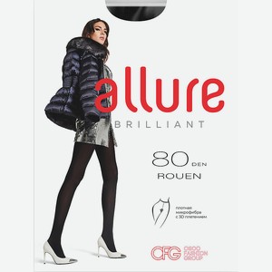 ALLURE Колготки женские 80 ден микрофибра Rouen nero, цвет: nero, размер: 3