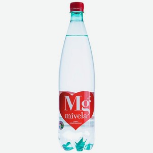 Вода Mg Mivela минеральная лечебно-столовая слабогазированная 1л, 1 л