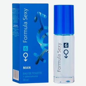 Туалетная вода с феромонами мужская Formula Sexy №6, 30 мл