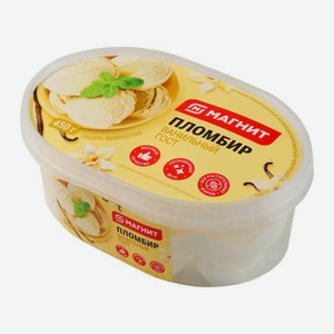 Мороженое Магнит ванильный пломбир 12% 450г 450 г