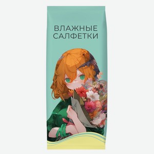 Салфетки влажные Аниме, 1 шт в ассортименте