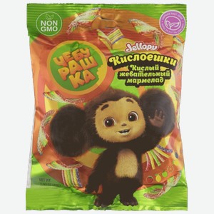 Мармелад Чебурашка Кислоешки жевательный кислый ленты 70 г