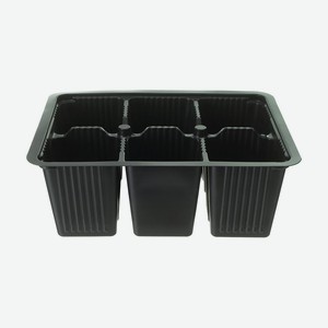 Миникассета для рассады, 178х130х50 мм, 0,17 л, 6 ячеек