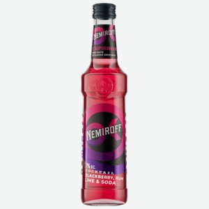 Коктейль Nemiroff Blackberry, Rum, Lime & Soda 0,33 л