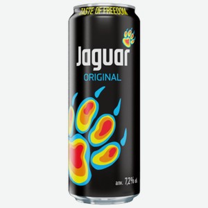 Напиток слабоалкогольный Jaguar 0,45 л ж/б