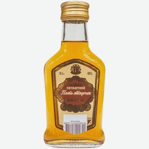 Коньяк Пять звёздочек 5 лет 40%, 100мл