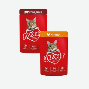 Корм Дарлинг Для Кошек Курица/говядина 75г