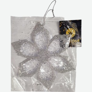 Украшение Маркет Юнион Снежинка 10см