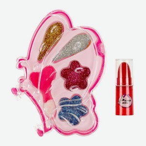 Набор косметики Милая леди тени с блестками помада 90г в ассортименте