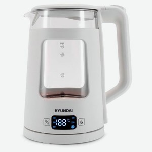 Чайник электрический HYUNDAI HYK-G9407 2200 Вт стеклянный с подсветкой, 1,7 л