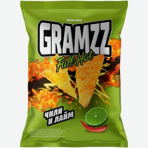 Чипсы начос Gramzz со вкусом Чили и лайм, 55г, 55 г