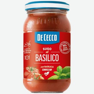 Соус De Cecco Sugo Al Basilico Томатный с базиликом, 200г, 200 мл