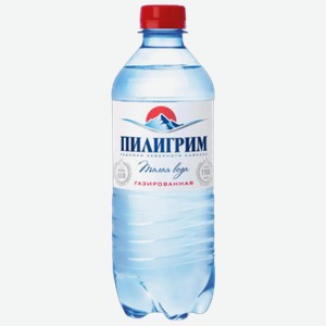 Вода Пилигрим минеральная газированная 0,5 л ПЭТ
