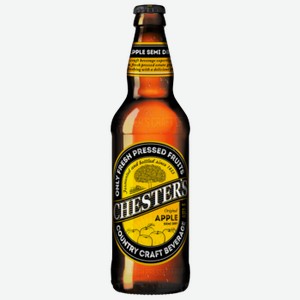 Сидр Chester s яблочный полусухой 0,5 л