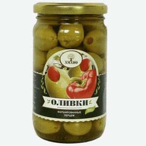 Оливки Amado Зеленые с перцем 350 г